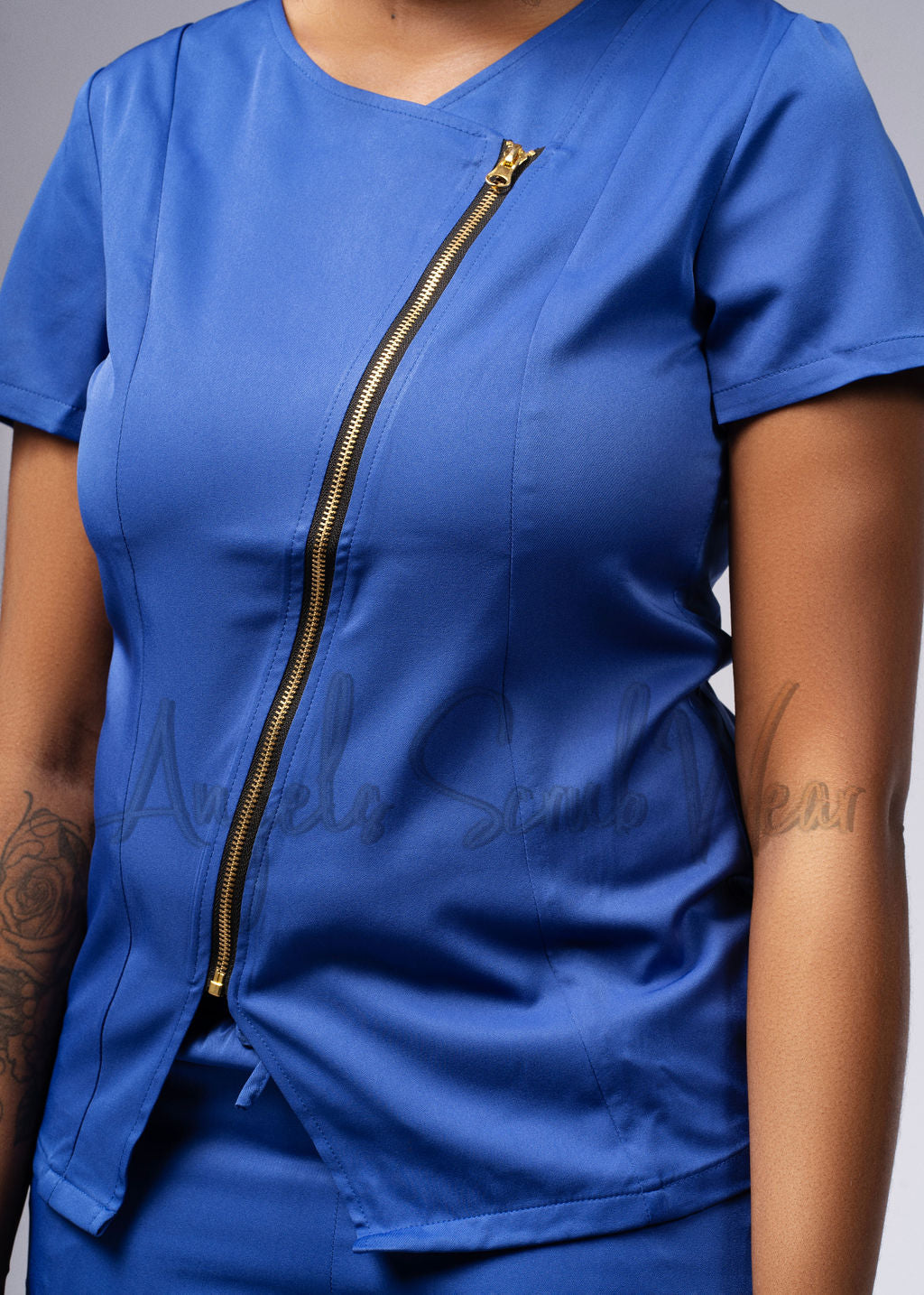 Angel Zip Scrub Top